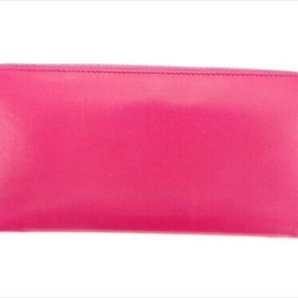 Auth Saint Laurent Long Wallet Pink leather Woman - Picture 9 of 10